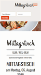 Mobile Screenshot of mittagstisch-ulm.de