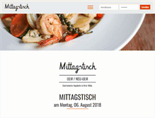 Tablet Screenshot of mittagstisch-ulm.de